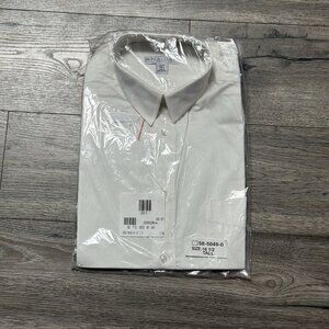 Kings Court Men's Dress Shirt White Long Sleeve Size 16&1/2 Tall